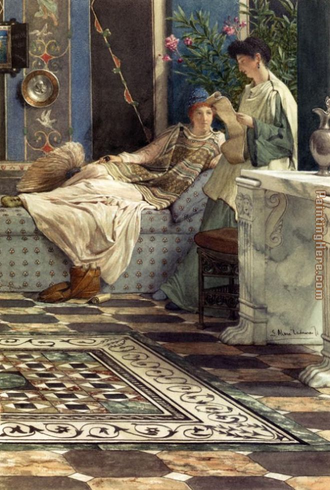 From An Absent One painting - Sir Lawrence Alma-Tadema From An Absent One art painting